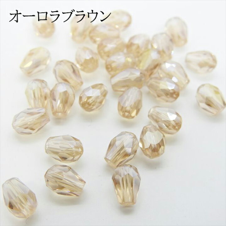 楽天市場】しずく ガラスビーズ ドロップ 雫 カット 3mm 4mm 6mm 30個 