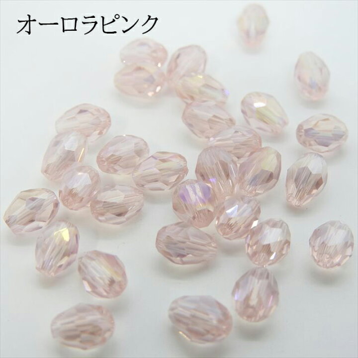 楽天市場】しずく ガラスビーズ ドロップ 雫 カット 3mm 4mm 6mm 30個 