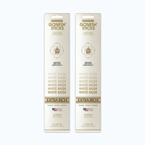 lR|XΉ GONESH INCENSE STICK WHITE MUSK 2PCS / K[lbV CZX XeBbN zCgXN 2Zbg / Room Fragrance 