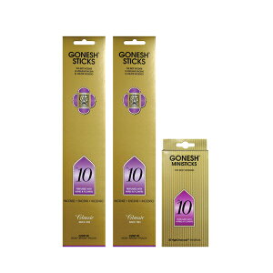 lR|XΉ GONESH INCENSE STICK NO.10 2PCS + MINI STICK / K[lbV CZX XeBbN NO.10i20{)2 + ~jXeBbNt / Room Fragrance 