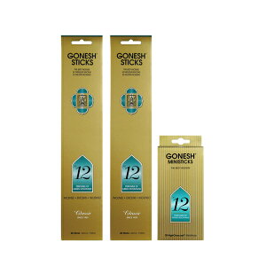 lR|XΉ GONESH INCENSE STICK NO.12 2PCS + MINI STICK / K[lbV CZX XeBbN NO.12i20{)2 + ~jXeBbNt / Room Fragrance 