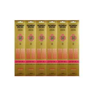 ���l�R�|�X���������� GONESH INCENSE STICK ROSE 6PCS / �K�[�l�b�V�� �C���Z���X �X�e�B�b�N ���[�Y 6�Z�b�g(120�{�j/ Room Fragrance ����