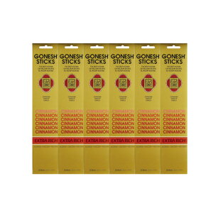 ���l�R�|�X���������� GONESH INCENSE STICK CINNAMON 6PCS / �K�[�l�b�V�� �C���Z���X �X�e�B�b�N �V�i���� 6�Z�b�g(120�{�j/ Room Fragrance ����