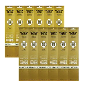 GONESH INCENSE STICK COCONUT 12PCS / �K�[�l�b�V�� �C���Z���X �X�e�B�b�N �R�R�i�b�c 12�Z�b�g(240�{) / Room Fragrance ����
