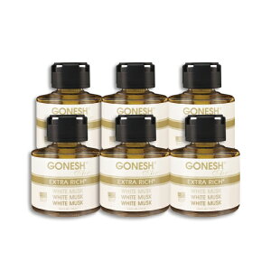 GONESH LIQUID WHITE MUSK 6PCS / K[lbV Lbh zCgXN 6Zbg / AIR FRESHENER F