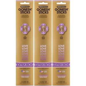 lR|X GONESH INCENSE STICK MUSK 3PCS / K[lbV CZX XeBbN XN 3Zbg / Room Fragrance 
