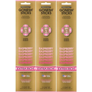 lR|X GONESH INCENSE STICK RASPBERRY 3PCS / K[lbV CZX XeBbN Yx[ 3Zbg / Room Fragrance 