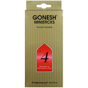 GONESH INCENSE MINI STICK NO.4 / K[lbV CZX ~jXeBbN NO.4 / Room Fragrance 