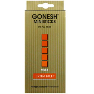 GONESH INCENSE MINI STICK MUSK / K[lbV CZX ~jXeBbN XN / Room Fragrance 