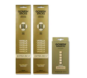 ���l�R�|�X�Ή���GONESH INCENSE STICK VANILLA 2PCS + MINI STICK / �K�[�l�b�V�� �C���Z���X �X�e�B�b�N �o�j�� �i20�{����)2�� + �~�j�X�e�B�b�N�t�� / Room Fragrance ����