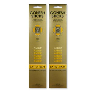 lR|XΉ GONESH INCENSE STICK AMBER 2PCS / K[lbV CZX XeBbN Ao[ 2Zbg / Room Fragrance 