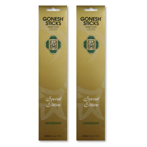 GONESH INCENSE STICK SPECIAL EDITION PEPPERMINT 2PCS / K[lbV CZX XeBbN XyVGfBV yp[~g 2Zbg / Room Fragrance 