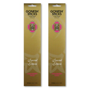 GONESH INCENSE STICK SPECIAL EDITION STRAWBERRY MUSK 2PCS / K[lbV CZX XeBbN XyVGfBV Xgx[XN 2Zbg / Room Fragrance 