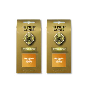 lR|XΉGONESH INCENSE CONE SANDALWOOD 2PCS / K[lbV CZX R[ 2Zbg / Room Fragrance 