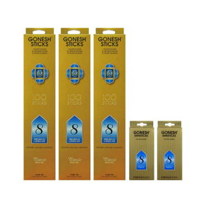 GONESH INCENSE 100STICK NO.8 3PCS + MINI STICK 2PCS / CZX XeBbN NO.8 100{ 3 +~jXeBbN 2 / Room Fragrance 