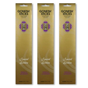 lR|X GONESH INCENSE STICK SPECIAL EDITION FRENCH LAVENDER 3PCS / K[lbV CZX XeBbN XyVGfBV t`x_[ 3Zbg / Room Fragrance 