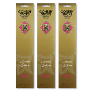 lR|X GONESH INCENSE STICK SPECIAL EDITION STRAWBERRY MUSK 3PCS / K[lbV CZX XeBbN XyVGfBV Xgx[XN 3Zbg / Room Fragrance 