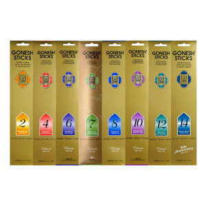 lR|X GONESH INCENSE STICK NUMBERS 8 TYPES / K[lbV CZX XeBbN io[Y 8ރZbg / Room Fragrance 