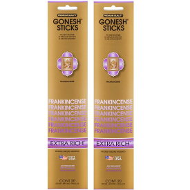 ★ネコポス対応★ GONESH INCENSE STICK FRANKINCENSE 2PCS / ガーネッシュ インセンス スティック フランクインセンス 2個セット / Room Fragrance お香