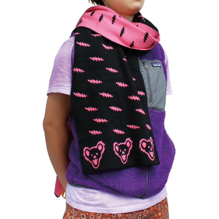 楽天市場】GD BEAR HEAD & BOLT REVERSIBLE SCARF / グレイトフル  