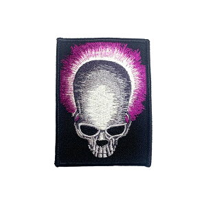 GRATEFUL DEAD PR HAIR SKULL PATCH / �O���C�g�t���f�b�h �s�[�A�� �w�A�[ �X�J�� ���b�y��