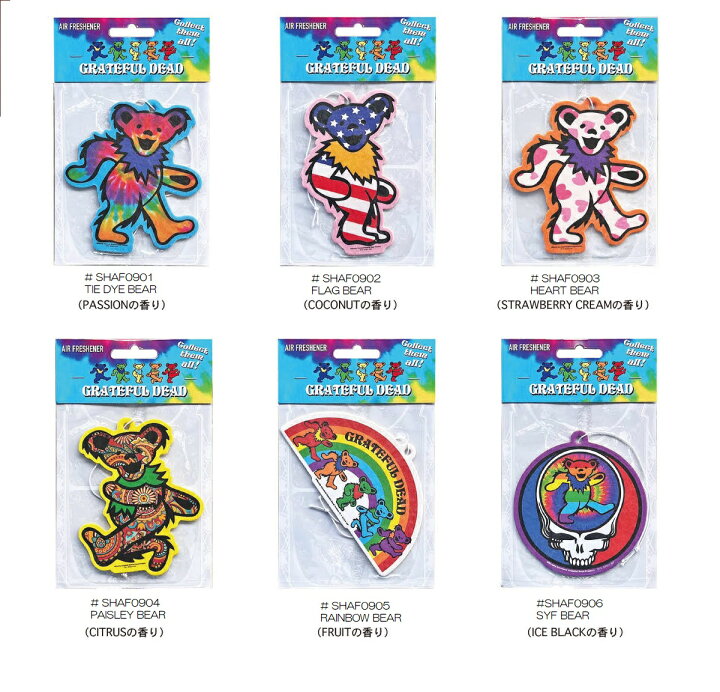 楽天市場】GRATEFUL DEAD BEAR PAPER AIR FRESHNER / グレイトフル 