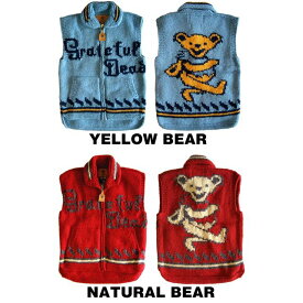 GRATEFUL DEAD DANCING BEAR CANADIAN VEST / グレイトフルデッド ダンシング ベアー カナディアン ベスト / 編み物 カウチンベスト