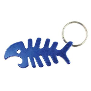 【 BONE FISH BOTTLE OPENER 】【 ボーン フィッシュ ボトルオープナー 】キーホルダー 栓抜き キーリング アメリカン雑貨