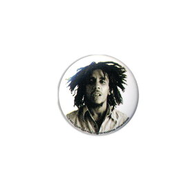 【 SEPIA PIN 】【 Bob Marley 缶バッチ 】ボブ・マーリー レゲエ ジャマイカ ラスタファリ