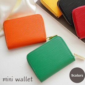 ミニ財布 レディース メンズ 使いやすい コンパクト 財布 コインケース 小銭入れ 小さい ラウンド ファスナー ブランド 薄型 薄い カード PU レザー 軽量 シンプル 収納多い 薄 小さめ クリスマス プレゼント ギフト