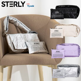 【 マラソン 500円CP P2倍 】STERLY スターリー キルティングバッグ ショルダーバッグ ボディバッグ クロスバッグ レディース デュポン社 タイベック tyvek タイベックバック ブラック プレゼント ギフト クリスマス