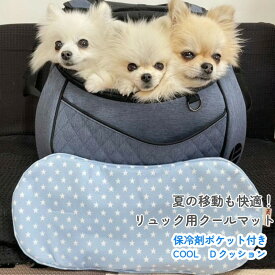 【ひんやり長持ち/熱中症対策】cool‐Dクッション DAISUKIリュック クールマット犬用 猫用 キャリーバッグ クッション 接触冷感 アイスノン対応 洗える 夏のお散歩 お出かけ 熱中症対策 旅行 スクエア型 暑さ対策 ペット 電車 保冷 冷たい ひんやり Harzth ハーズ