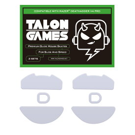 TALONGAMES マウスソール ラウンドエッジ ソール マウスフィート Razer DeathAdder V4 Pro 用 交換用 ゲーミングマウス移動改善 2セット入り 高耐久 低摩擦 Super Smooth 交換用 【 日本正規代理店保証品 】