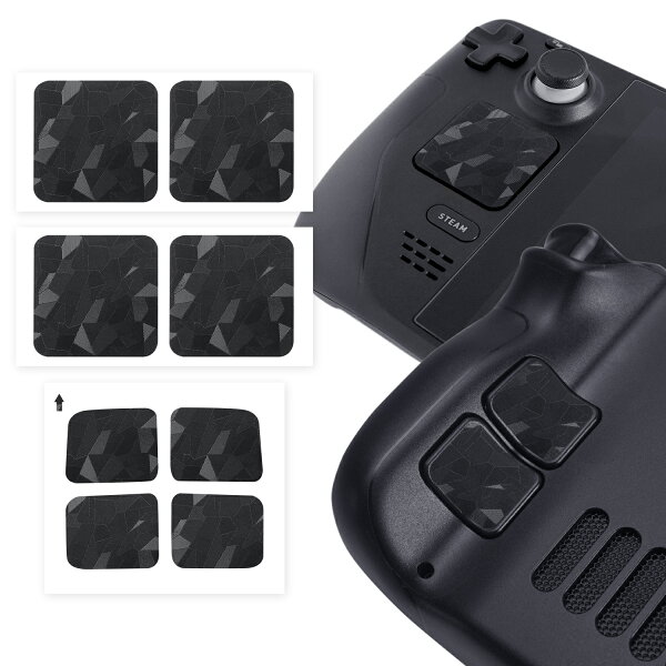 【 トラックパッド保護 ＆ 手触りUP 】 TALONGAMES Steam Deck OLED/Steam Deck 用 トラックパッドプロテクター トラックパッドアクセサリーキット タッチパッドステッカー 背面ボタン用シリコンステッカー 保護カバースキン 触覚フィードバック付き スチームデッキ 対応