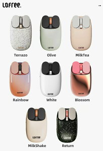 Lofree Wavy Chips �V���[�Y �}�E�X ���t���[ Touch 3���[�h�ڑ��Ή� PBT�f�ރ��C�����X�}�E�X �^�� �O���[�d���p ���Ή� �R���p�N�g ������� �f�U�C�� �I�t�B�X�p �ݑ�Ζ��p �É� �ᑛ�� �f�U�C��