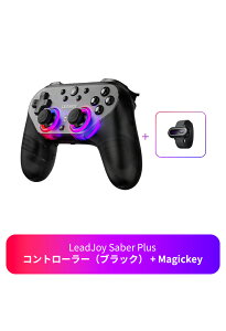 Leadjoy Saber Plus �V���[�Y ���C�����X �Q�[�~���O�R���g���[���[ 2.4GHz�����E�L���Ή� 1000Hz�|�[�����O���[�g ����x�� JS13 Pro TMR�X�e�B�b�N���� �h���t�g���X�����x�Z���T�[ Windows / Switch / Androi