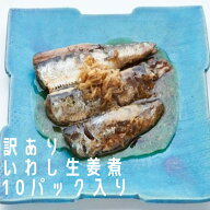 生活応援 訳あり氷温熟成銚子近海産いわし生姜煮10パック入り【鰯 イワシ 煮魚 真空パック 冷凍食品 個包…