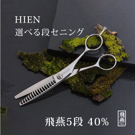 【飛燕シザー】【コバルト・メガネ】すき40%前後 飛燕 5 段セニング 美容 理容 スキバサミ 散髪 ヘアカット メンズカット 【送料無料】