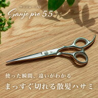 Sanjo 5.5 inch 自宅でもプロ仕上げ 失敗しないハサミ シザー単品 美容師 理容師 散髪 はさみ シザー ス…