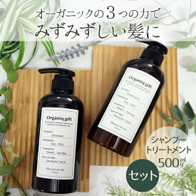 シャンプー ＆ トリートメント セット 美容室専売 サロン専売品 オーガニックシャンプー500ml オーガニックトリートメント500g シャントリセット サロンオリジナル ヘアケア アルガンオイル配合 アミノ酸シャンプー サロンシャンプー