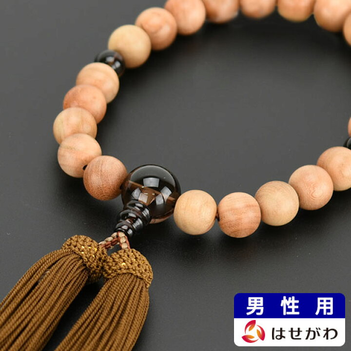 楽天市場】【P5倍！お買い物マラソン中】 数珠 男性用 桜 木製 略式 