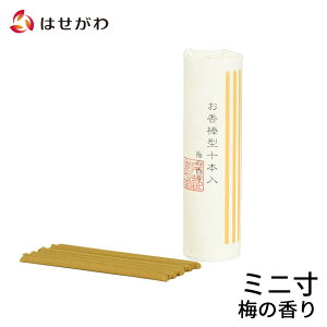 【P3倍!10/29まで】 スティック 棒 香 お試し ルーム フレグランス 【お香 棒型 十本入り 梅】 お仏壇のはせがわ