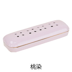 【P5倍+クーポン!2/7〜2/8限定】 線香皿 横 線香 横 横置き 香炉 お供え 仏具 仏壇 線香置き【寝かせる線香皿 花摘 有田焼 瑠璃 桃色 大（幅20cm）】お仏壇のはせがわ