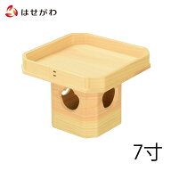 【P5倍+特価!6/10限定】 神棚 神具 三方 さんぽう お供え 供物 国産 神社 【三宝 白木 箱入 7.0寸】 お仏…