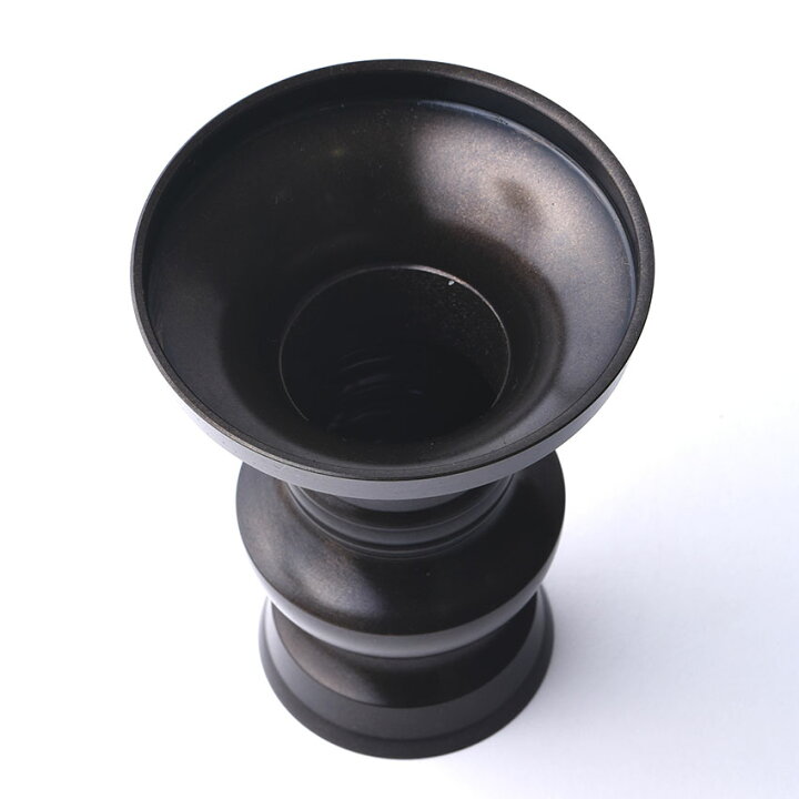 楽天市場】花立 花瓶 花壺 上丸 地花 真鍮製 色付 4.5号 約138mm 丸型 