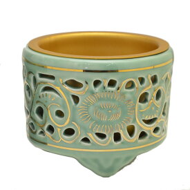 透かし香炉 土香呂 透かし香呂 金付 4号 真宗大谷派用 4寸 大型仏壇用 東用 仏具