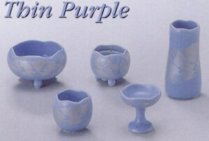 仏具セット ほのか5点セット中 シンパープル色 陶器製 モダン仏具