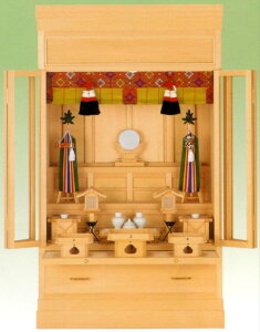 神具 祖霊舎 御霊舎 極上 祭壇宮 「伊勢」 上置き型 25号 木曽桧材 送料無料