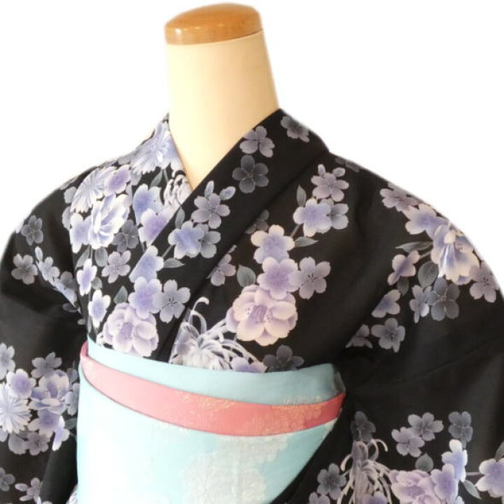 23区仕立て上がり浴衣縦取菊
