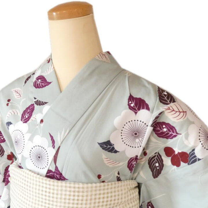 楽天市場】「撫松庵」仕立て上がり浴衣 枝垂桜 セイジ / 浴衣 ゆかた 